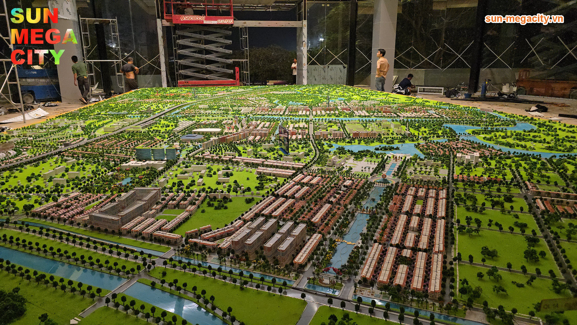 Phối cảnh tổng thể đô thị Sun Urban City trên sa bàn