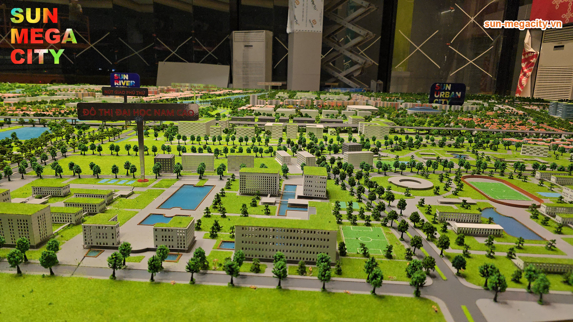 Khu đại học Nam cao trên sa bàn Sun Mega City