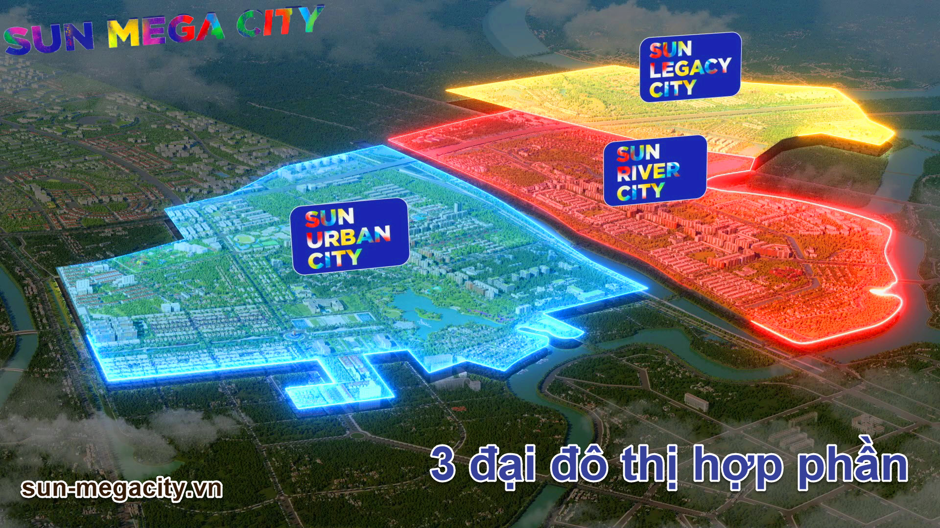 3 đại đô thị hợp phần của Sun Mega City