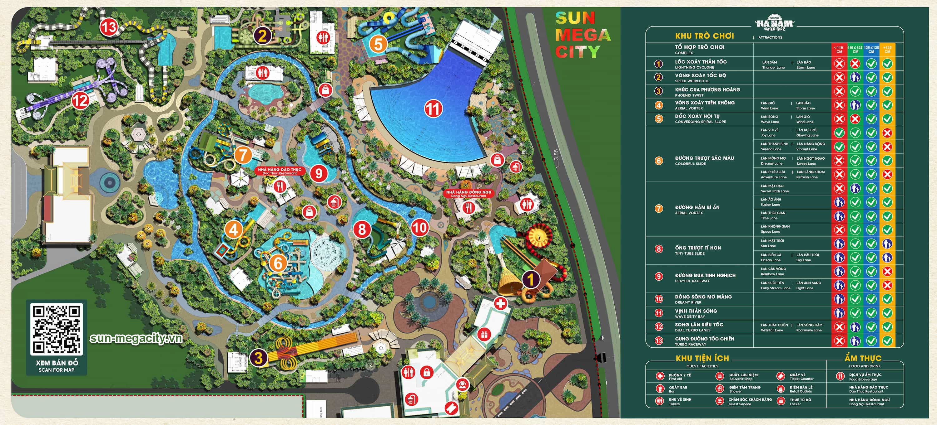 Bản đồ Sun World Hà Nam