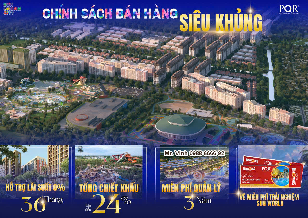 Tóm tắt chính sách bán hàng Park Residence Sun Urban City T5/2025