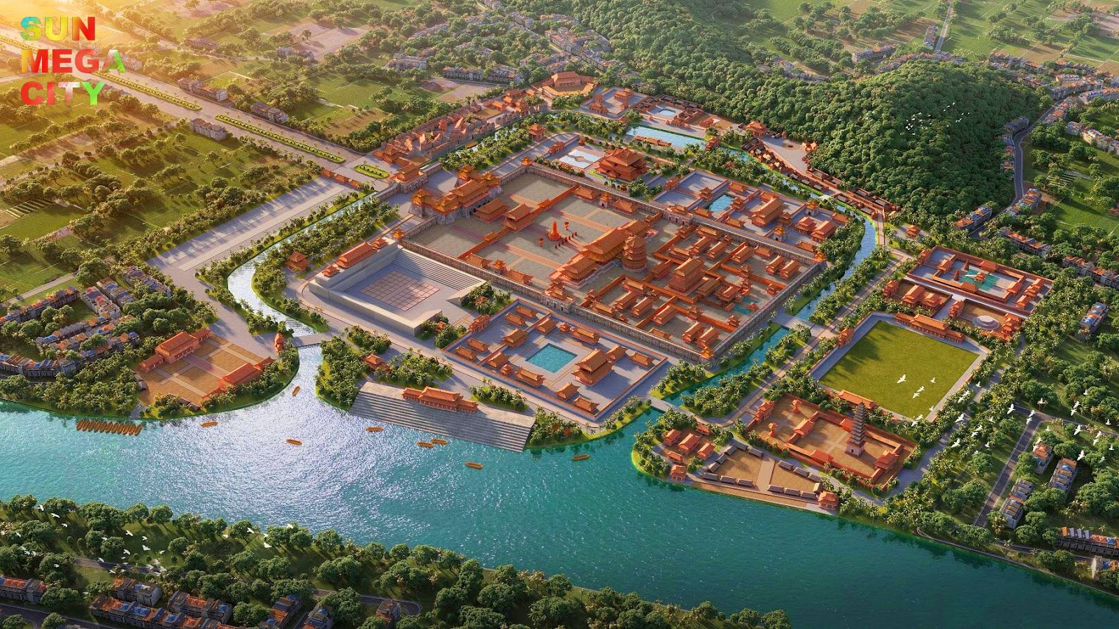 Quần thể du lịch phỏng dựng chi tiết Hoàng thành Thăng Long và cuộc sống thời Lý - Trần cách đây 1.000 năm