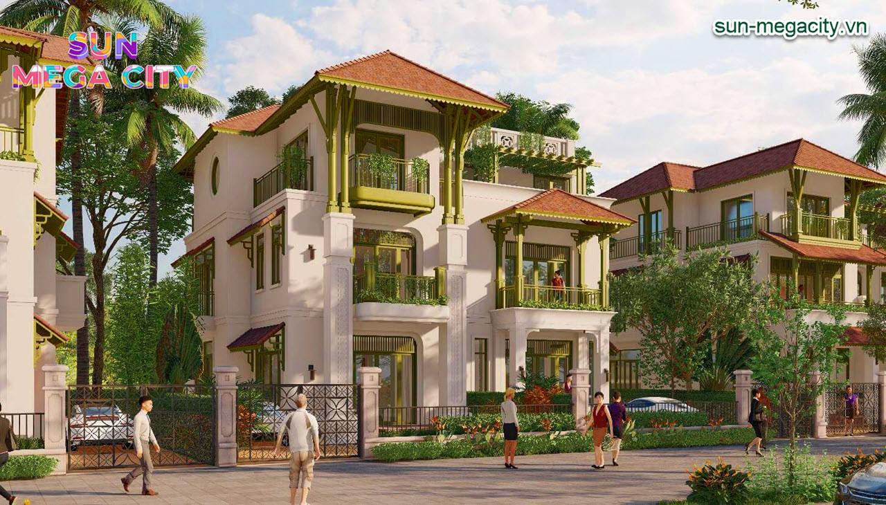 Phối cảnh biệt thự Sun Urban City