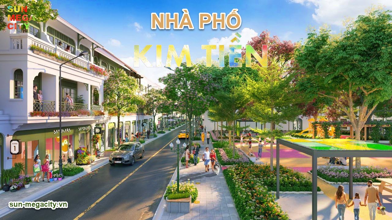 Phối cảnh nhà phố Kim Tiền Sun Urban City