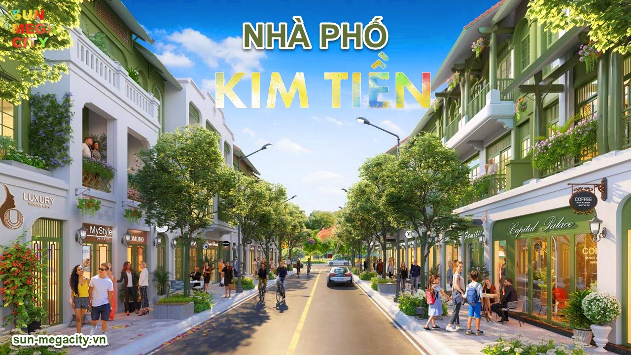 Phối cảnh nhà phố Kim Tiền Sun Urban City