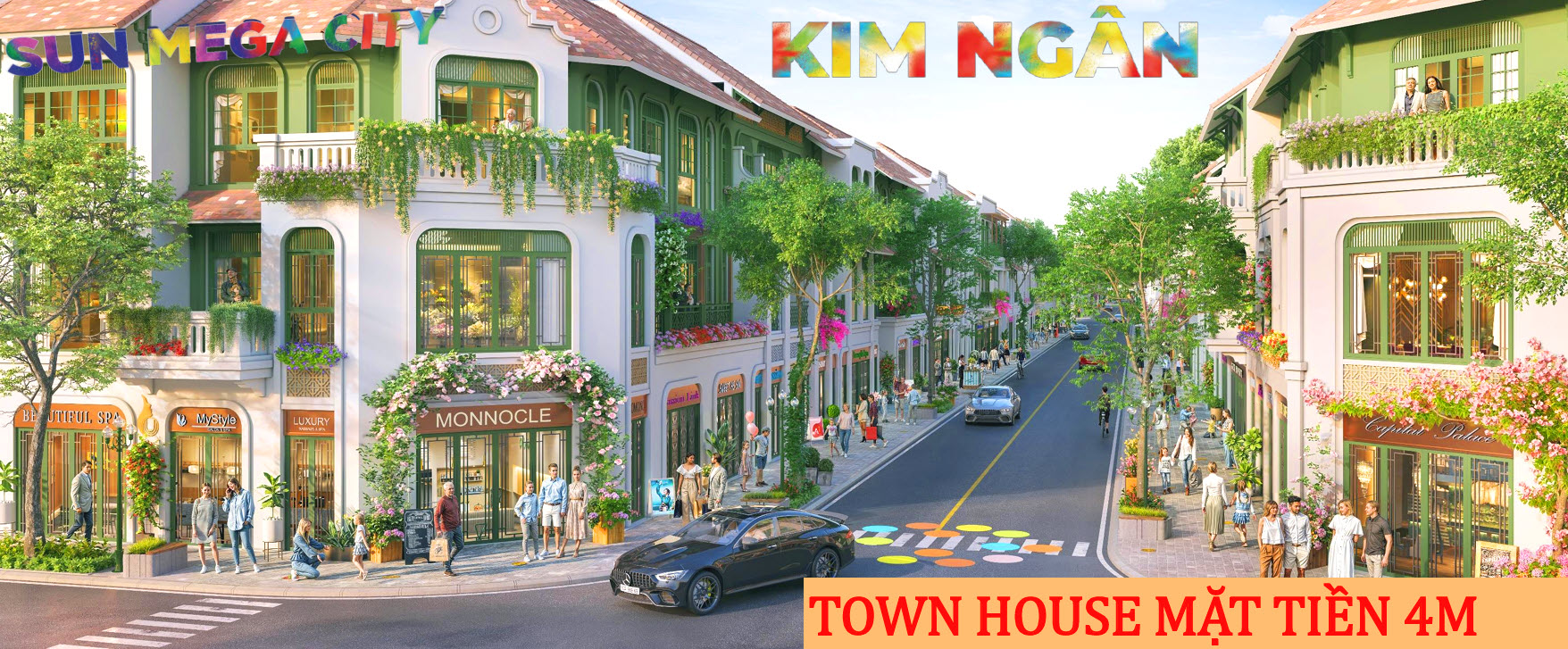 Phối cảnh nhà phố Kim Ngân mặt tiền 4m