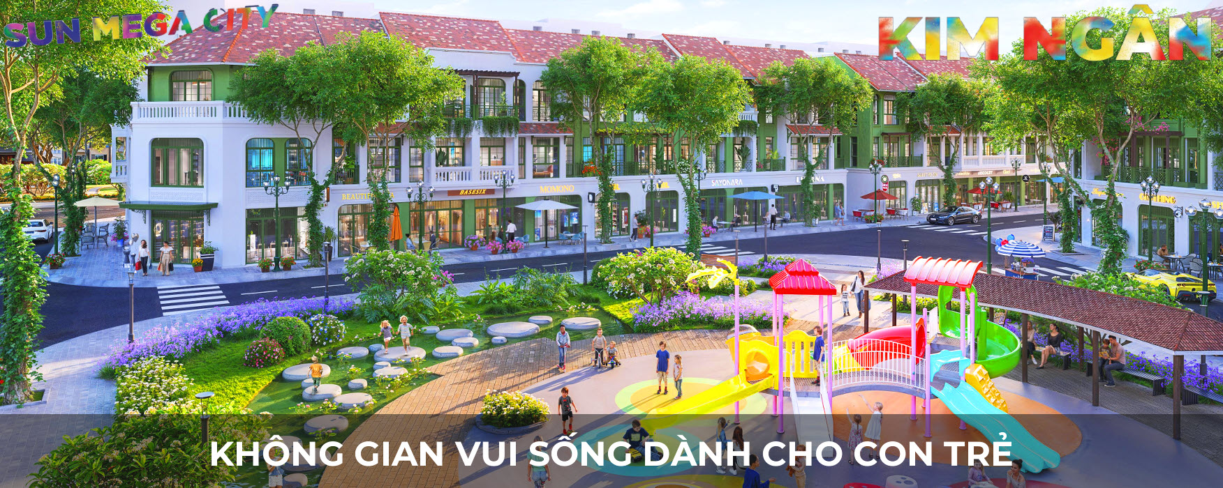 Không ain vui chơi tại các khu vườn phân khu Kim Ngân