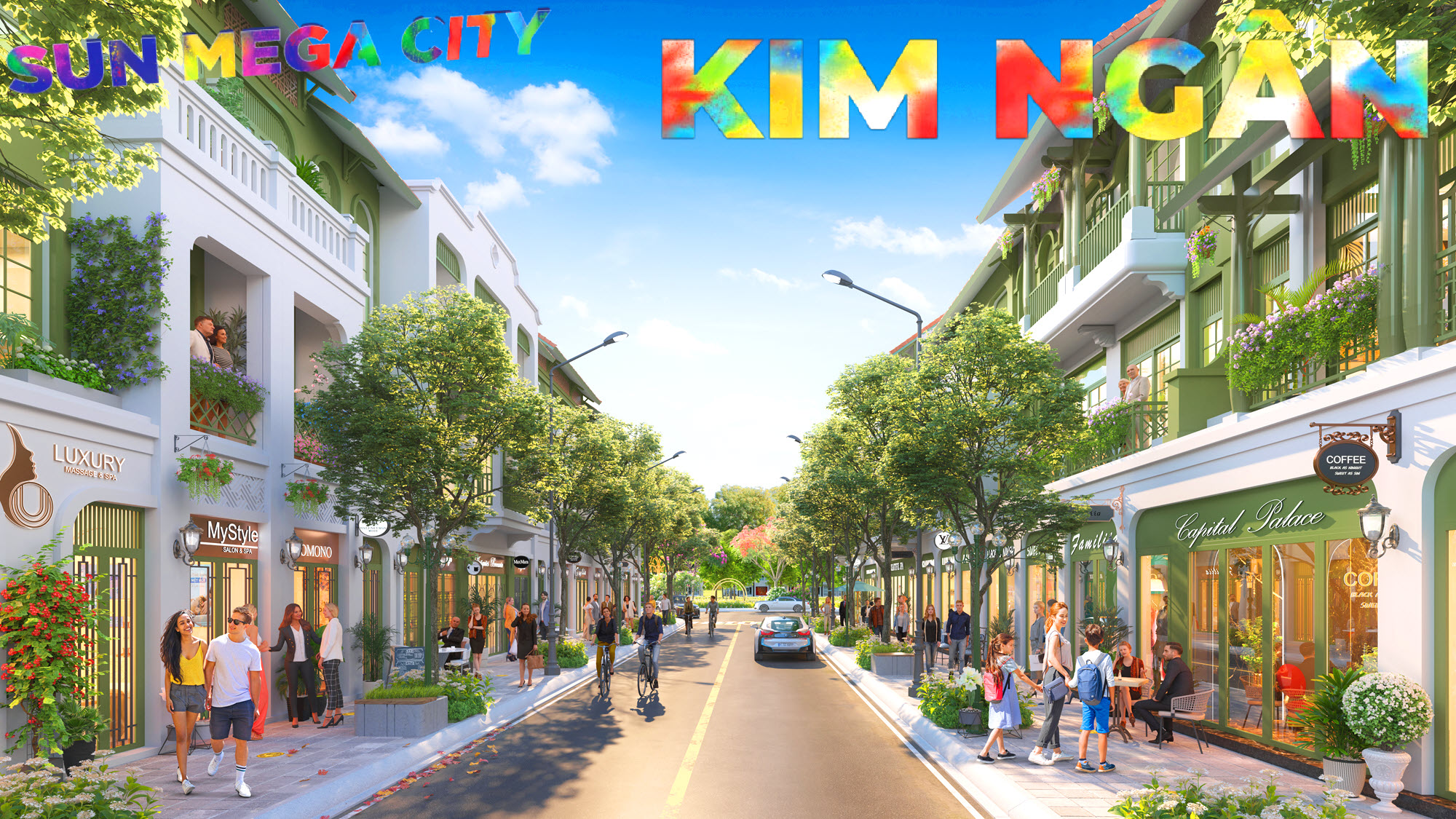 Trên một trục dọc, mỗi townhouse, biệt thự tại phân khu Kim Ngân sẽ mang một thiết kế riêng đặc sắc