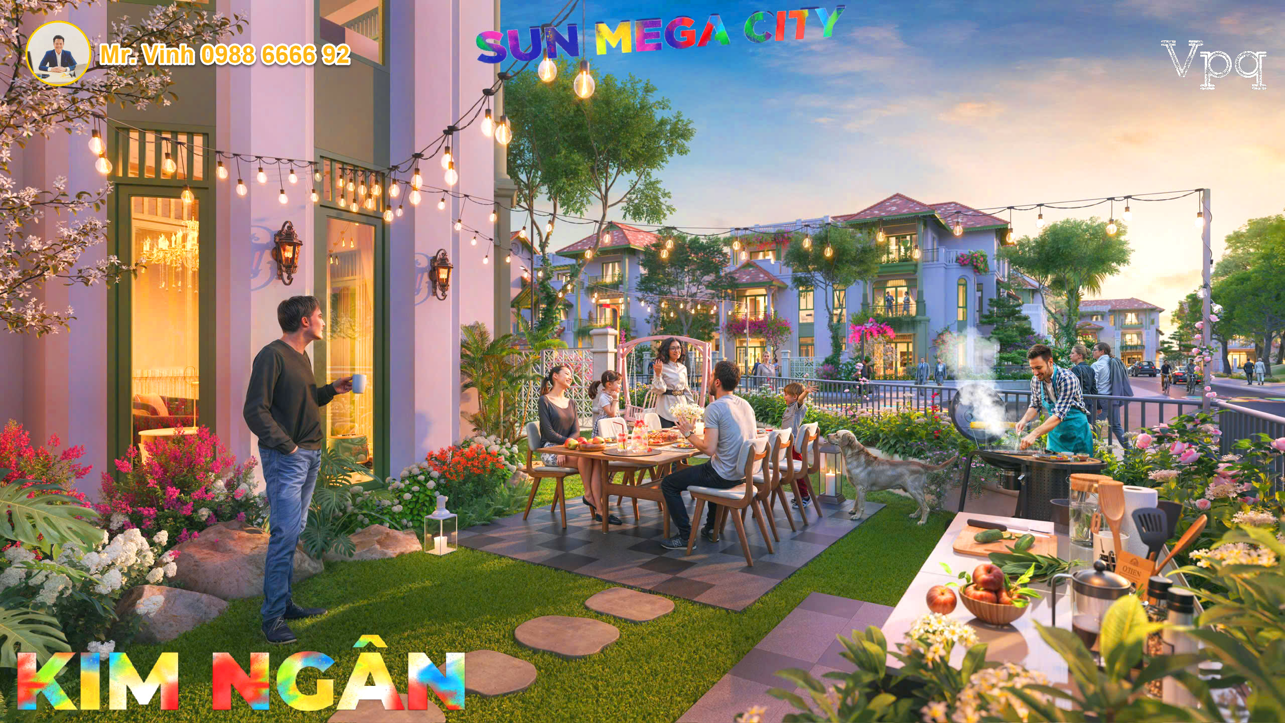 Phối cảnh biệt thự Kim Ngân
