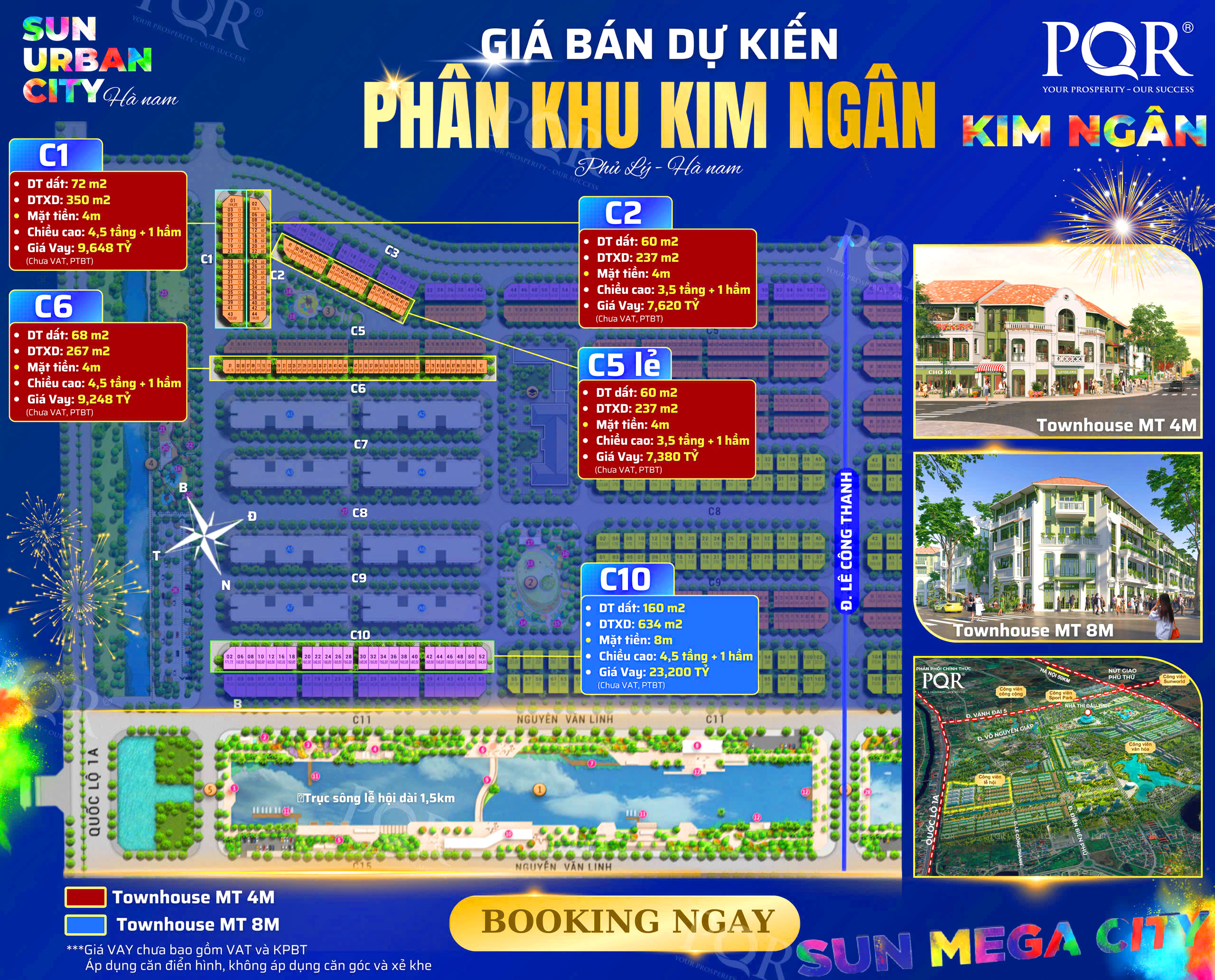 Các trục đường phân khu Kim Ngân ra hàng tháng 4/2025