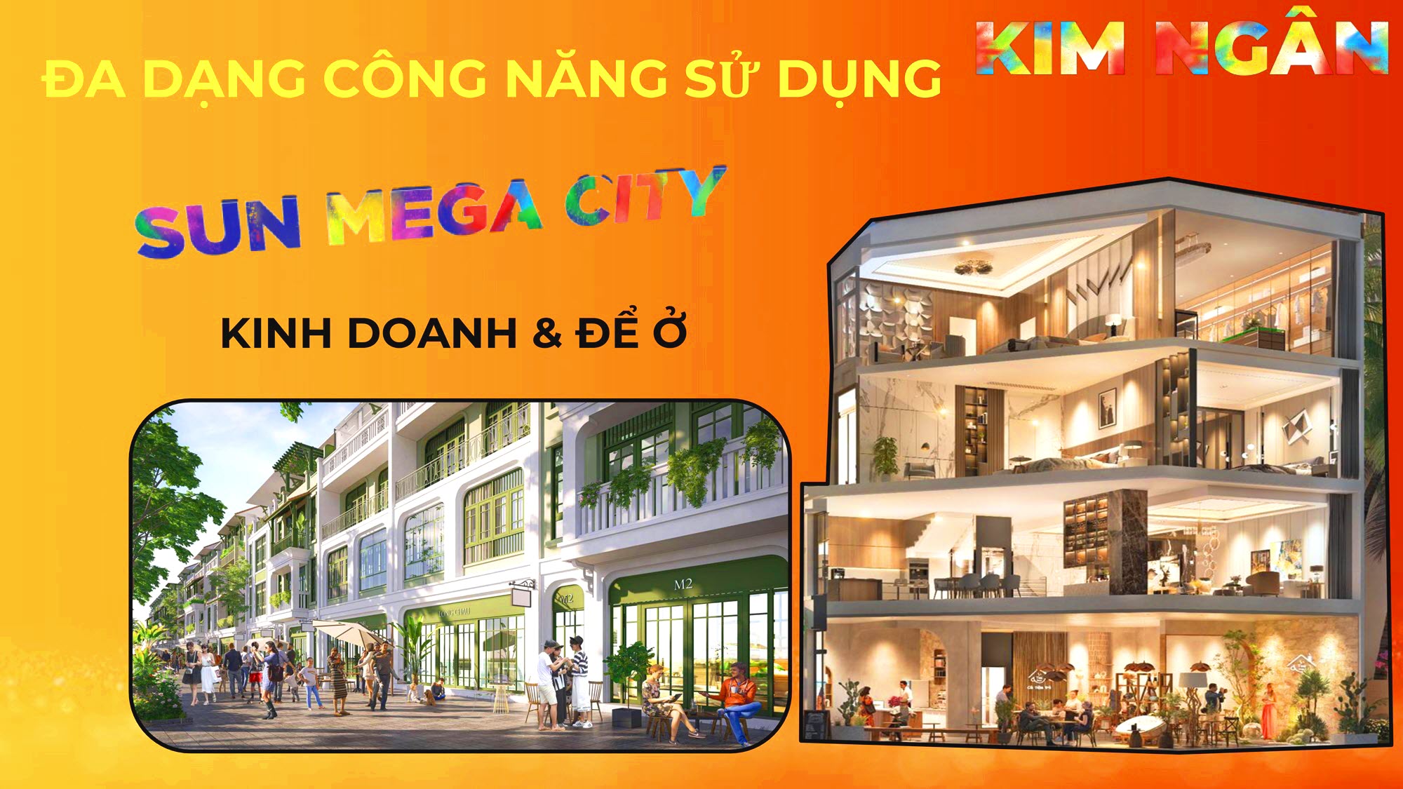 Nhà phố Townhouse Kim Ngân đang dạng công năng kinh doanh hoặc để ở