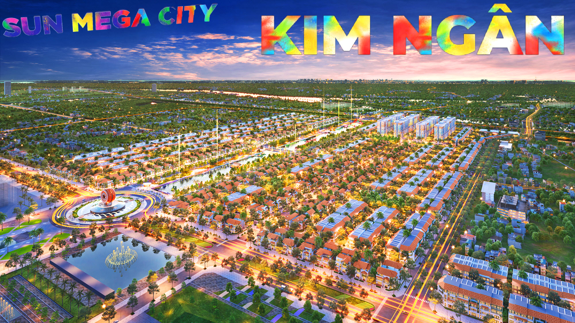 Phối cảnh phân khu Kim Ngân dự án Sun Urban City