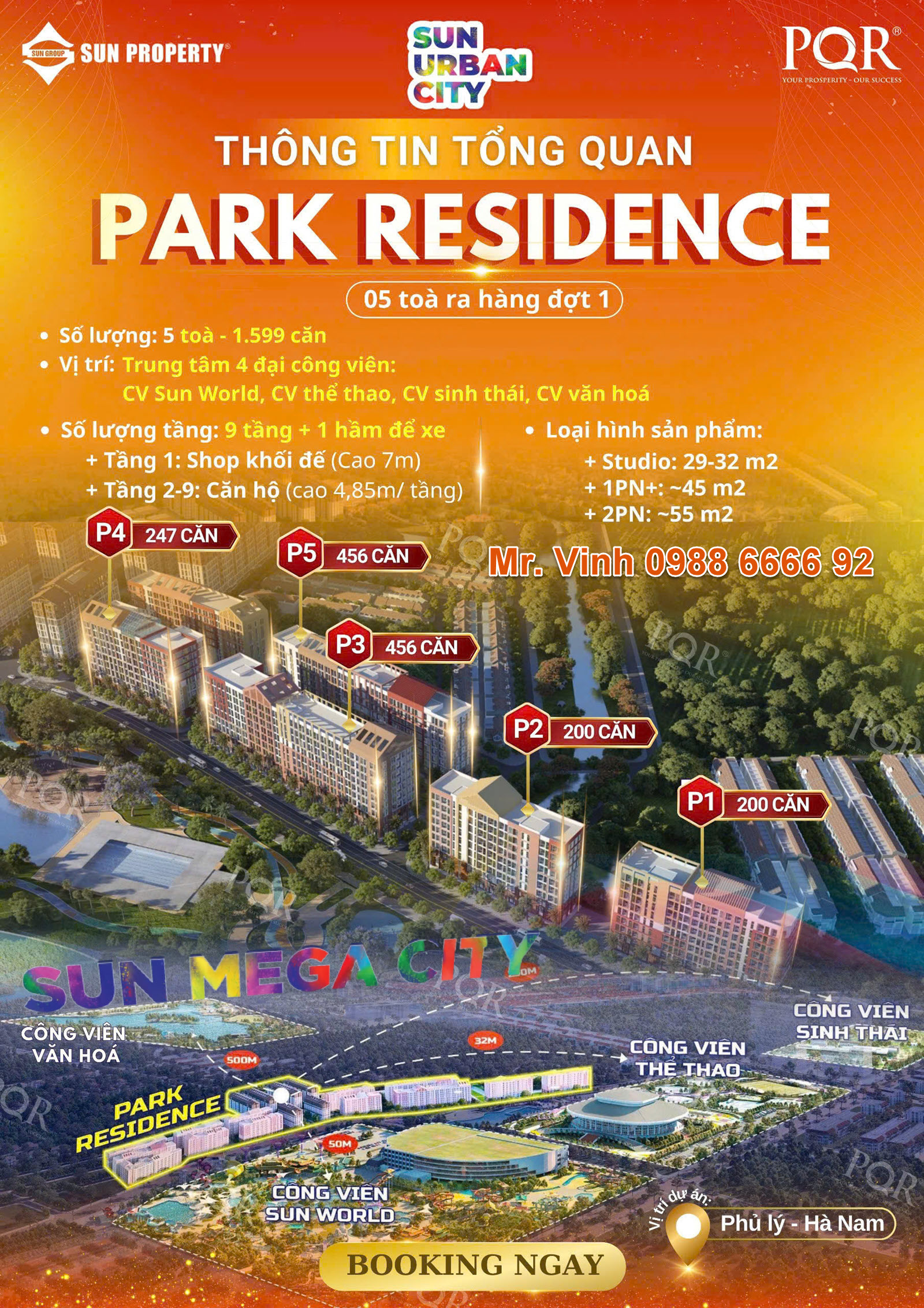 Thông tin chung cư Park Residence Sun Urban City ra hàng đợt 1