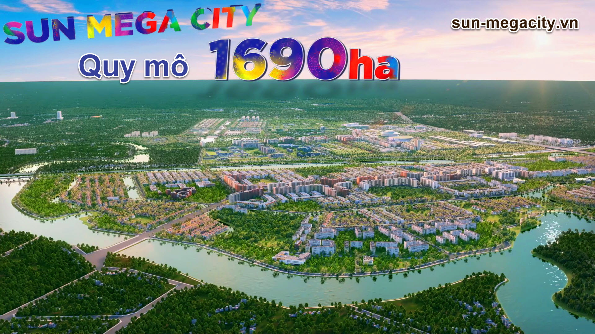 Sun Mega City quy mô 1.690 ha - một trong những quần thể đô thị lớn nhất tại miền Bắc