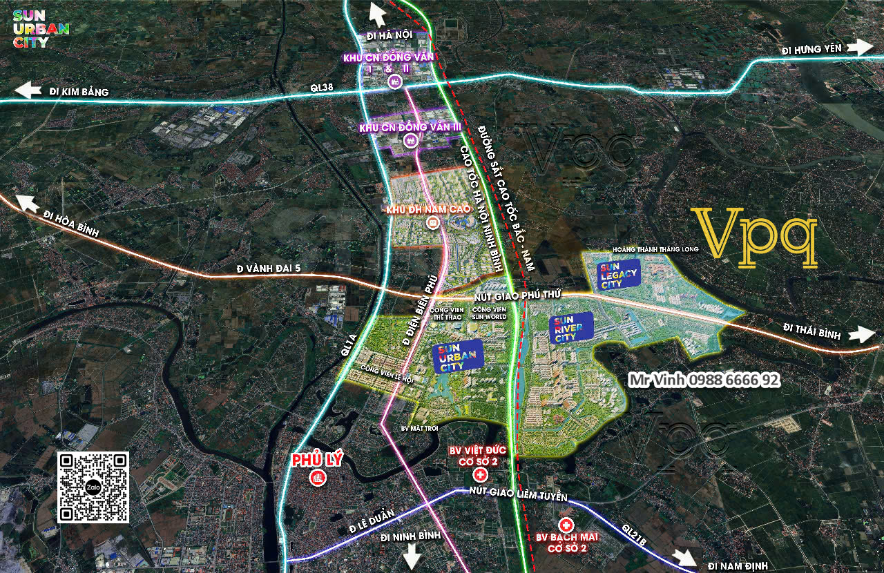 Vị trí kết nối hạ tầng tiện ích Sun Mega City
